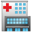 Emoji Hôpital U+1F3E5