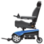 Fauteuil roulant électrique souriant U+1F9BC