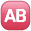 Symbole du bouton AB U+1F18E