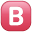 Symbole du bouton B U+1F171