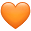 Emoji Coeur Orange U+1F9E1