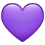 Emoji Cœur Violet U+1F49C