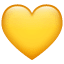 Emoji Cœur Jaune U+1F49B