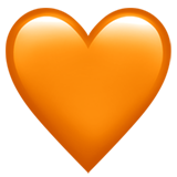 Cœur orange