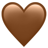 Cœur marron