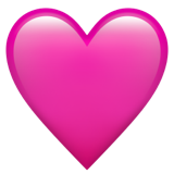 Cœur rose