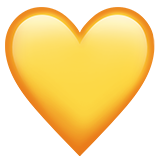 Cœur jaune