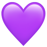 Cœur violet