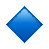 Petit losange bleu