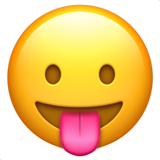 Visage qui tire la langue